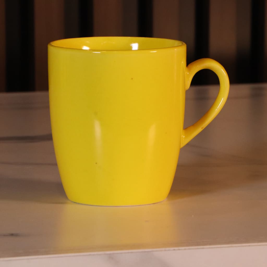 Yellow Mugs Set 12 Pcs