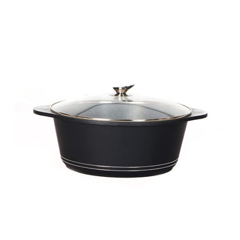 Royalty Line Pot with Non-stick Marble Coating 36Χ29cm-Royal Brands Co-