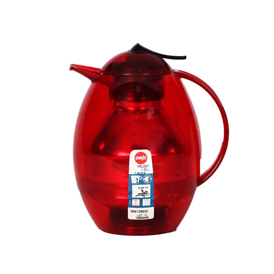 EMSA Melody Quick Twist Vacuum Flask - Red 1L-Royal Brands Co-