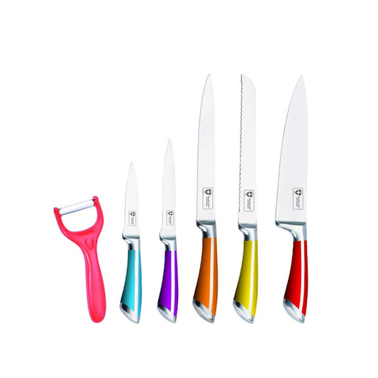 Royalty Line 5 Piece Knife Set Stainless Steel Knives, 1 Peeler-Royal Brands Co-