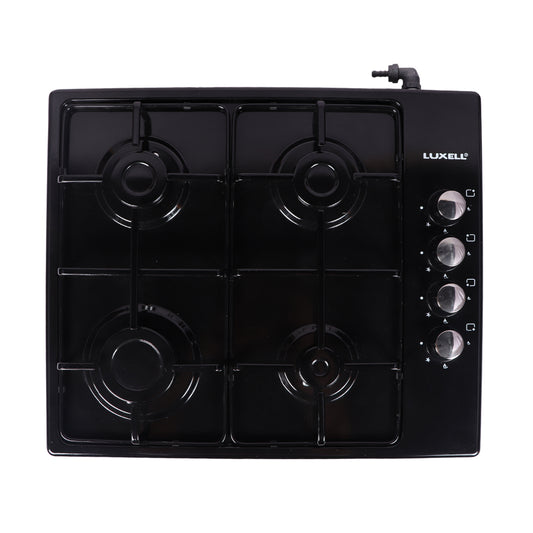 Luxell 4 Head Top Gas Stove Black