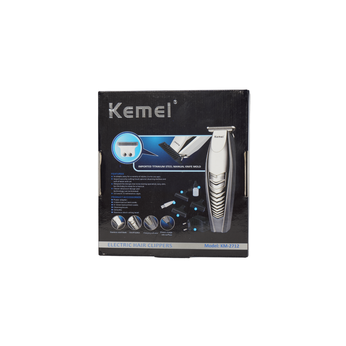 Kemei Km-2712 Rechargeable Hair Clipper