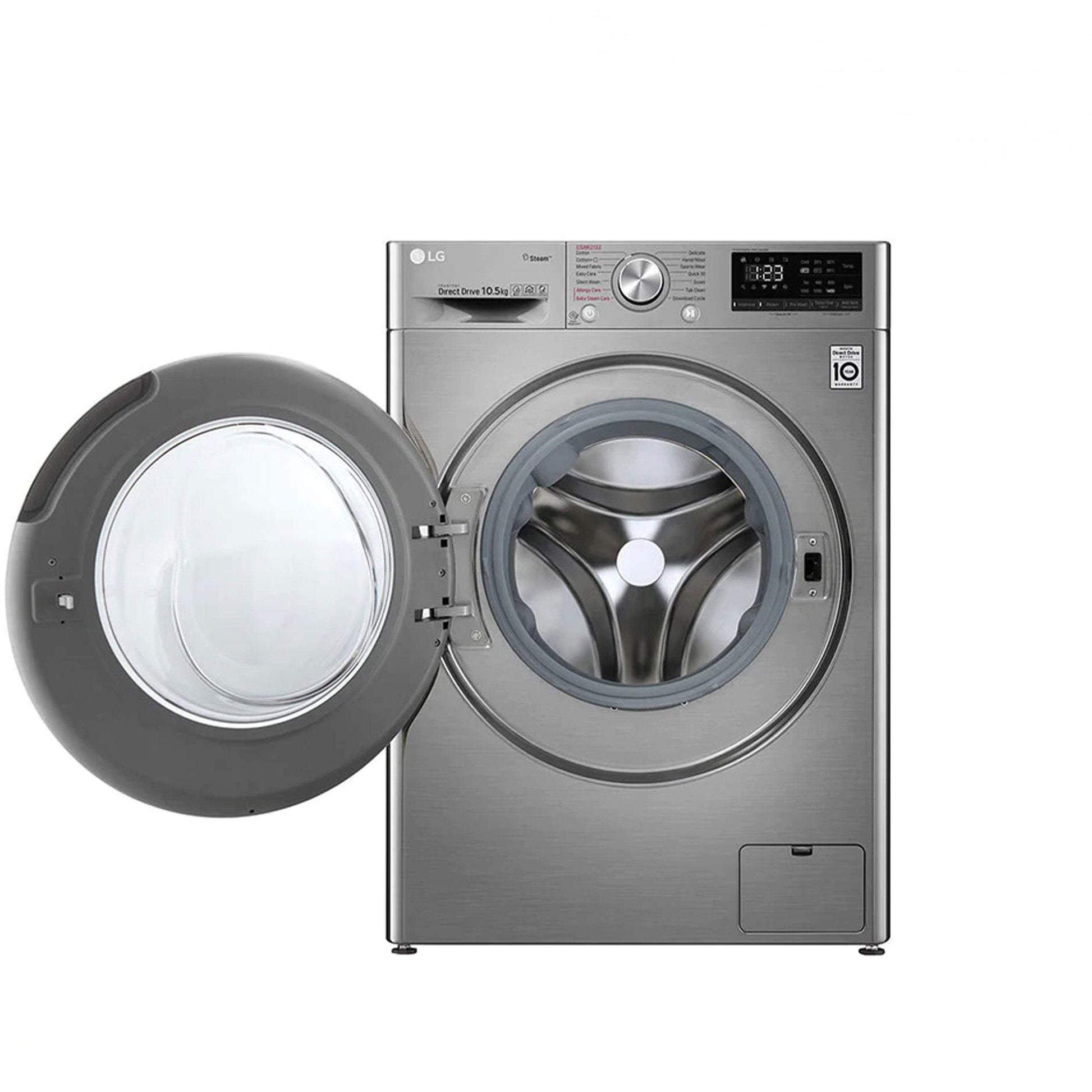 10.5kg Silver Vivace - AI DD Front Loader Washing Machine-Royal Brands Co-