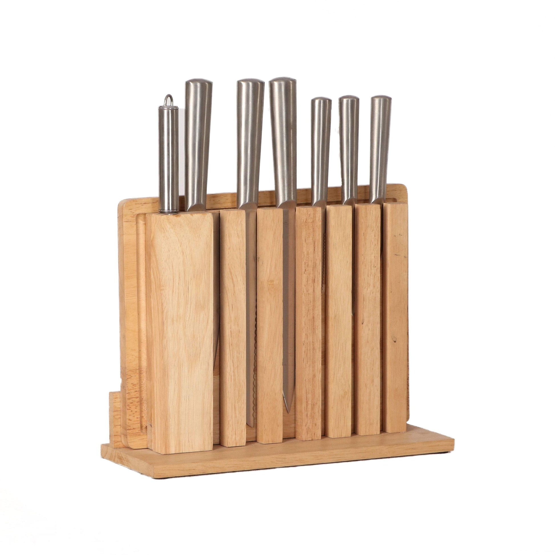Vena Kitchen Knife Set -9PC with Wooden Block-Royal Brands Co-
