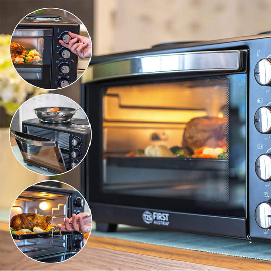 TZS First Austria Mini oven with hot plates 35 litres | 2800 Watt-Royal Brands Co-