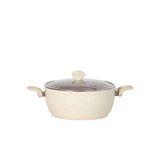Royal Chef Granite Cookware Set 9 Pcs, Cream,-Royal Brands Co-