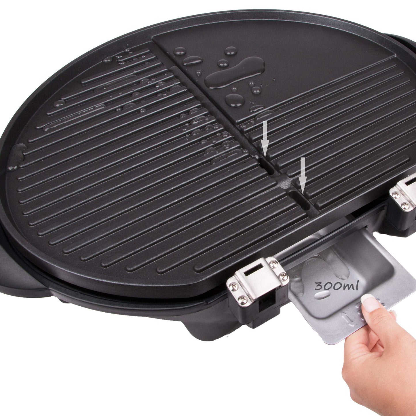 TZS First Austria Electric Kettle Barbecue Grill with Stand and Lid 2500W-Royal Brands Co-