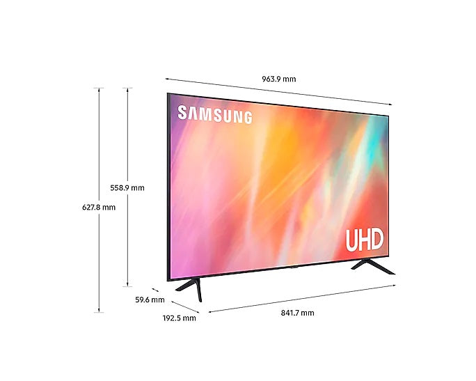 Samsung 43” AU7100 UHD 4K HDR Smart TV (2021)