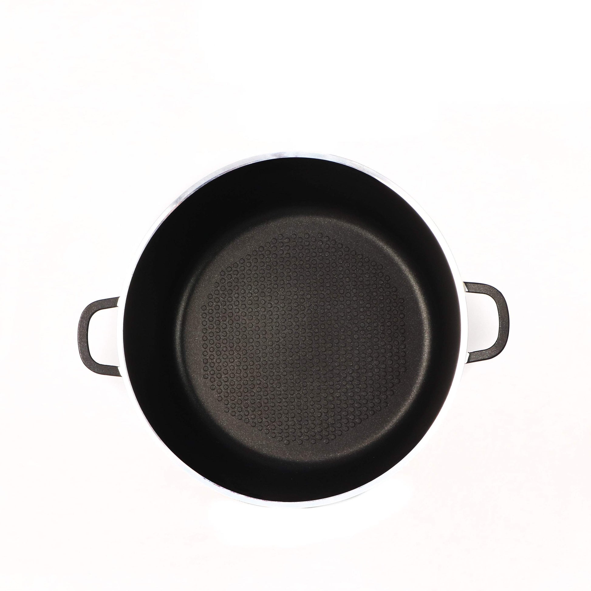 DESSINI ITALY Granite Die Cast Aluminium Non Stick Casserole Pot Bowl Deep Fry Pan Cookware Tool (32cm)-Royal Brands Co-