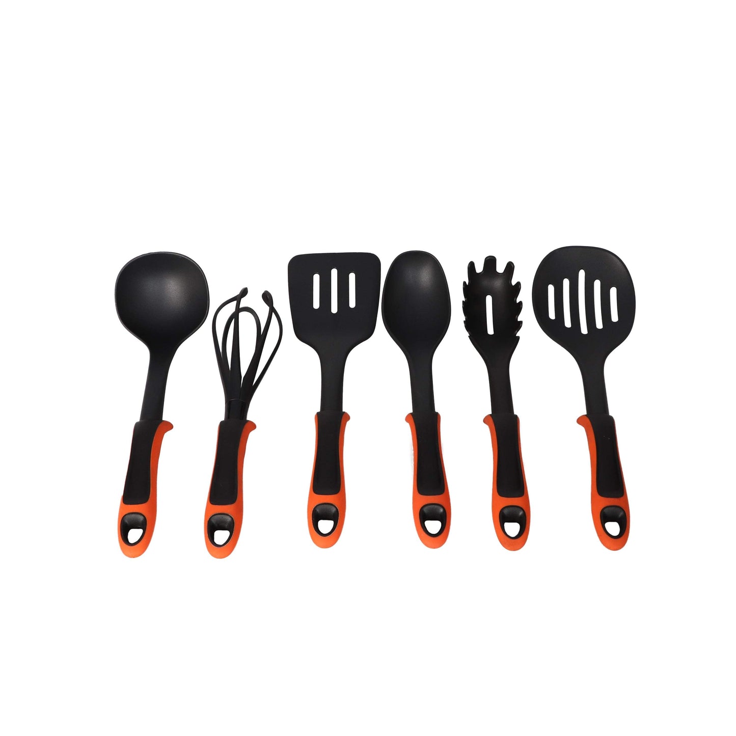 FM Nylon Tool Cookware Utensil Set, 7 Piece, Assorted-Royal Brands Co-