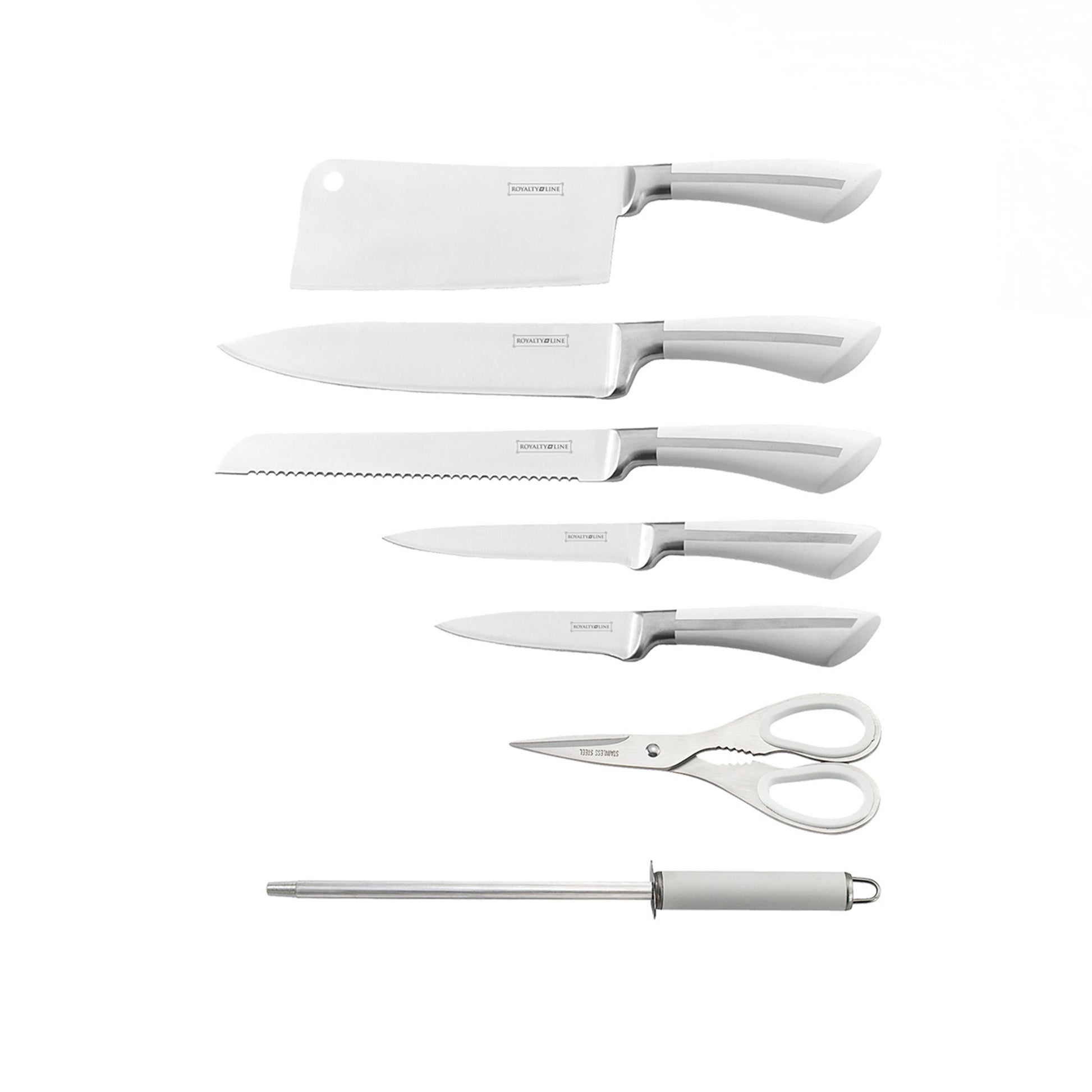 Royalty Line 8 Pcs Stainless Steel Knife Set with Stand-Royal Brands Co-