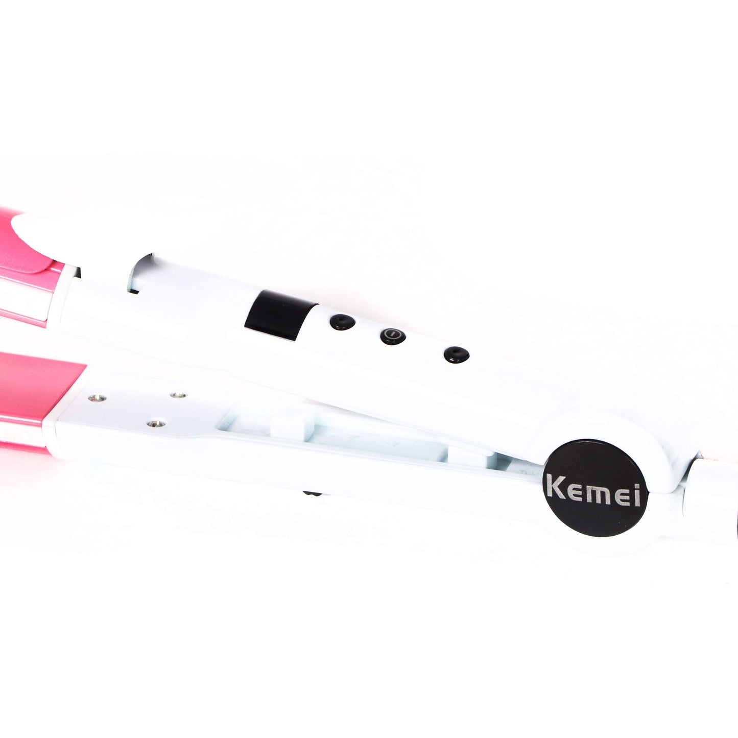 Kemei KM-6878 2-IN-1 Hair Beauty Set Hair Straightener (Multicolour)-Royal Brands Co-