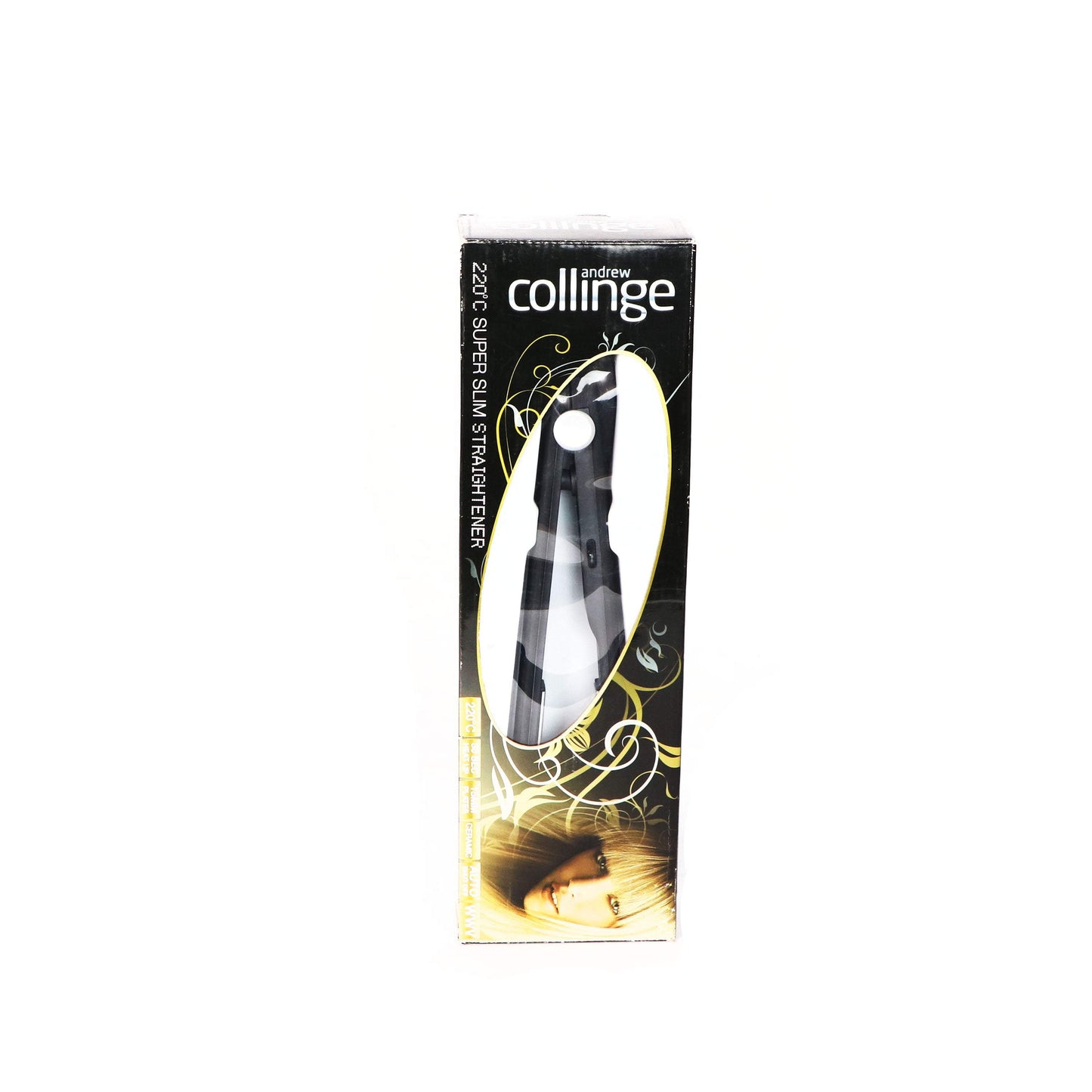 Andrew Collinge 14466 Super Slim Black 230 Digital Hair Straightener-Royal Brands Co-