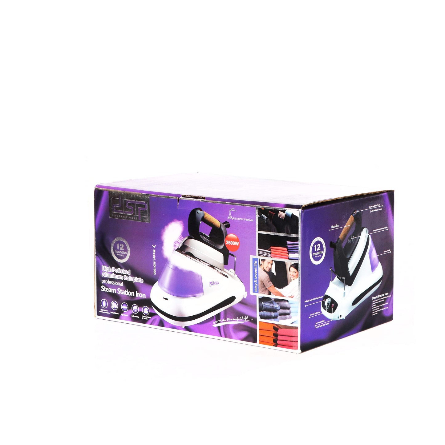 DSP Iron with steam generator 2600W purple-Royal Brands Co-