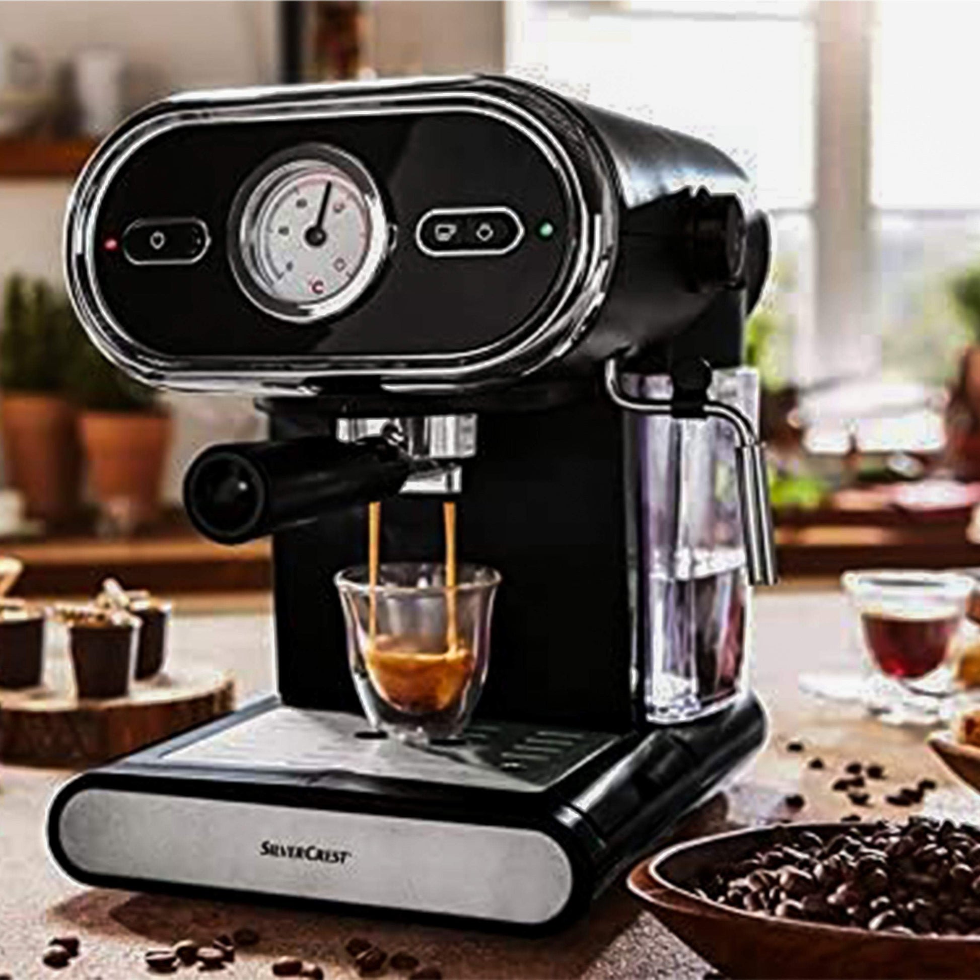 SILVERCREST SEM 1100 B3 Espresso Machine – Royal Brands Co