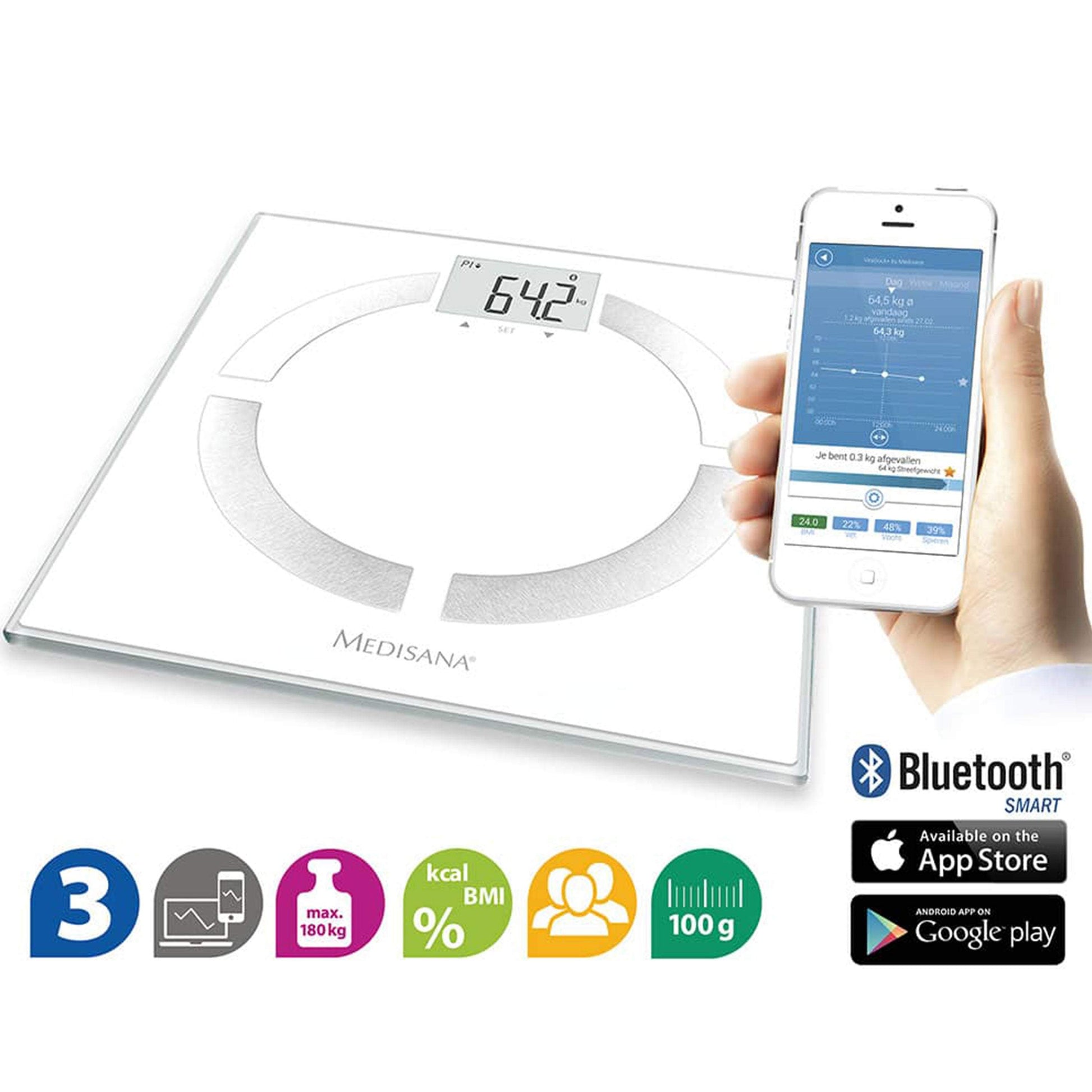 Medisana BS 430 connect Body analysis scale-Royal Brands Co-